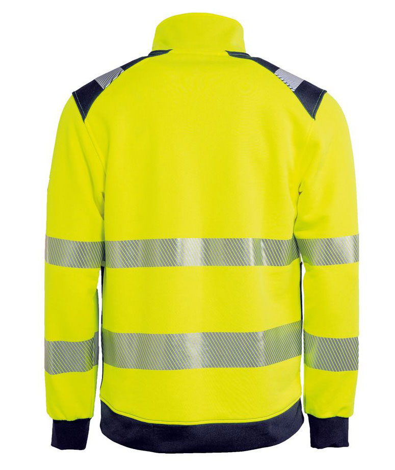 Tranemo cardigan, Hi-Vis gul/marine, large image number 1