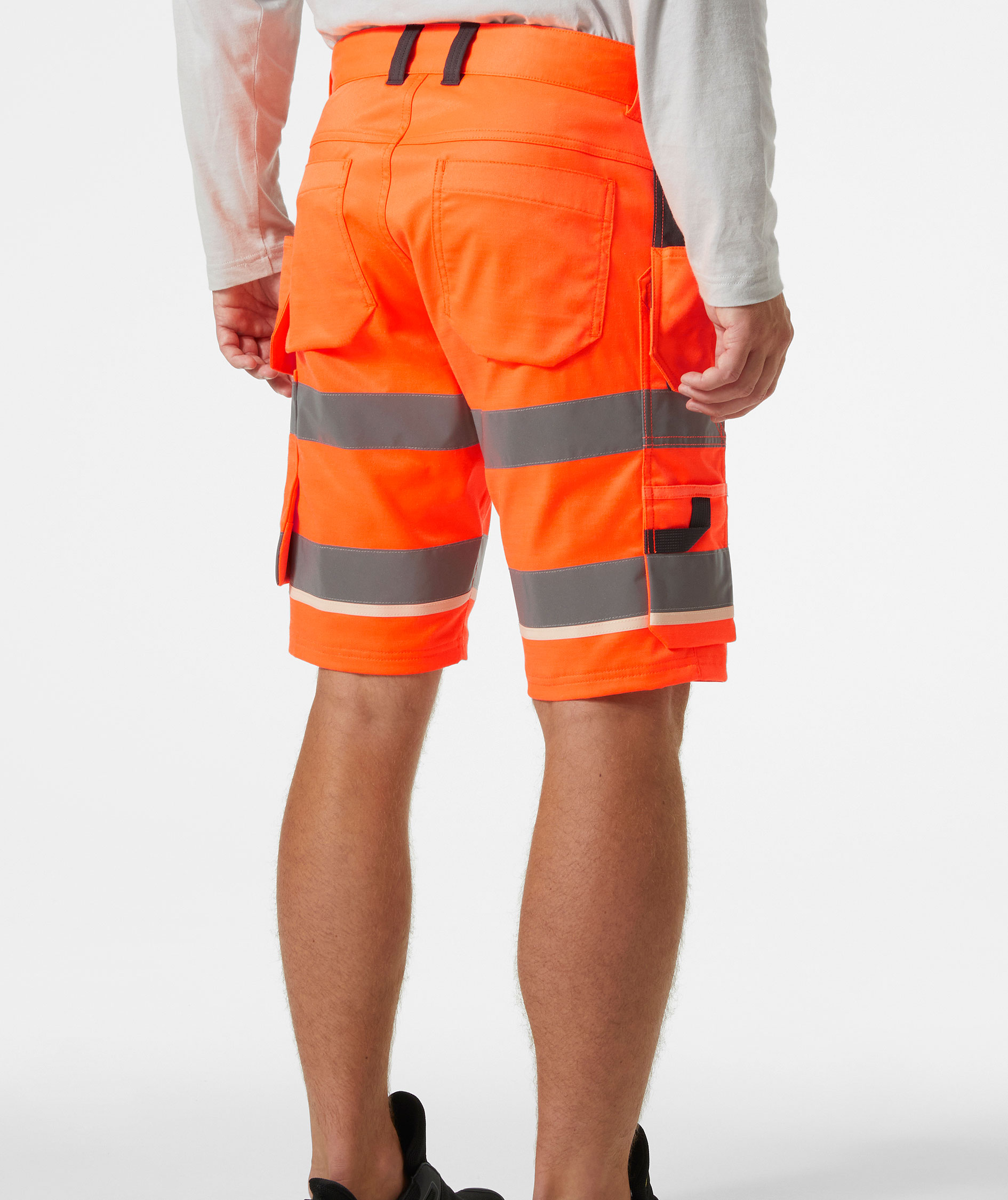 Helly Hansen UC-ME h&aring;ndv&aelig;rkershorts, Hi-vis Orange/Ebony, large image number 3