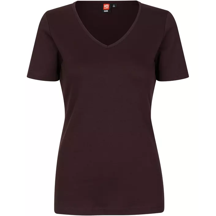 ID Interlock women's T-shirt, Dark bourdeaux, large image number 0