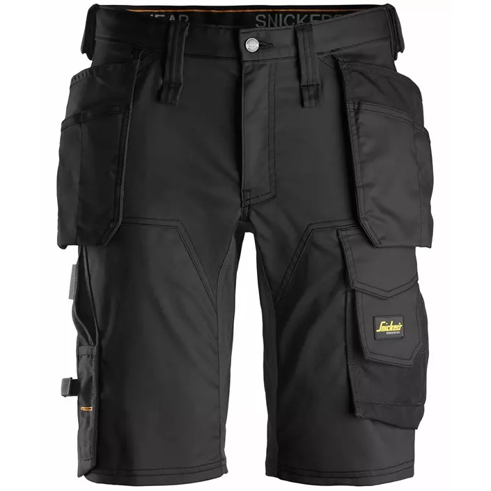 Snickers AllroundWork craftsman shorts 6141, Black, large image number 0