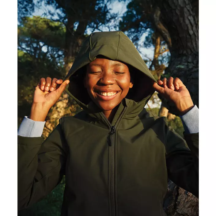 Iqoniq Makalu softshelljacka dam, Khaki, large image number 8