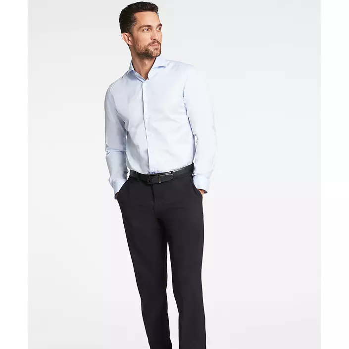 Lindbergh Twill slim fit skjorte, Light blue, large image number 1