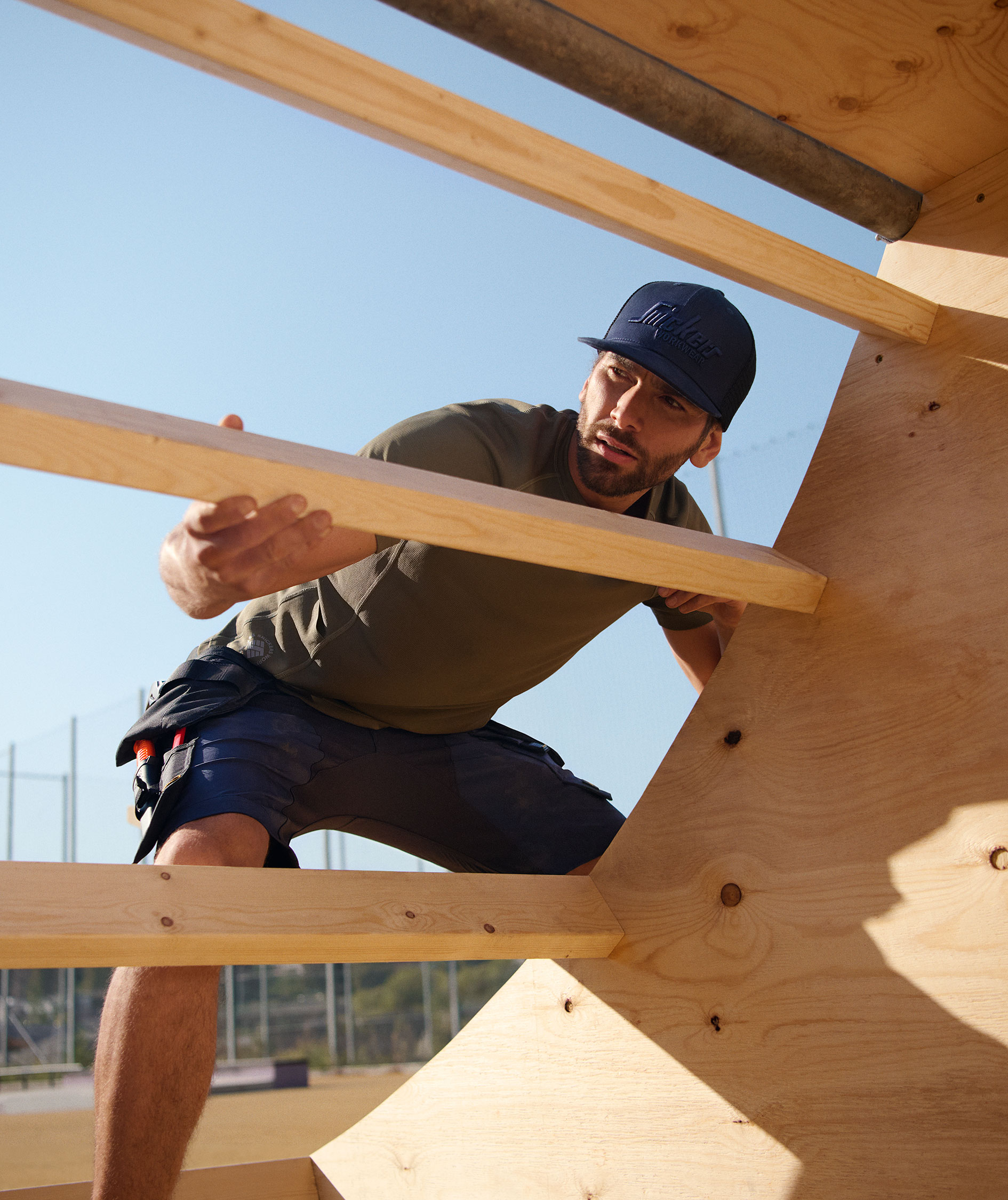 Snickers Stay Fresh T-shirt 2556, Khaki Green, large image number 5