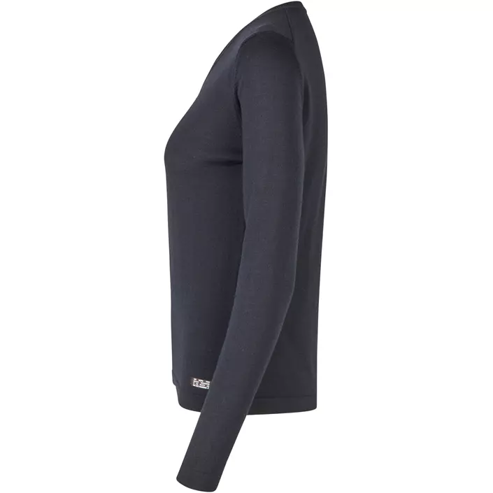 Seven Seas stickad tröja med ull dam, Navy, large image number 2