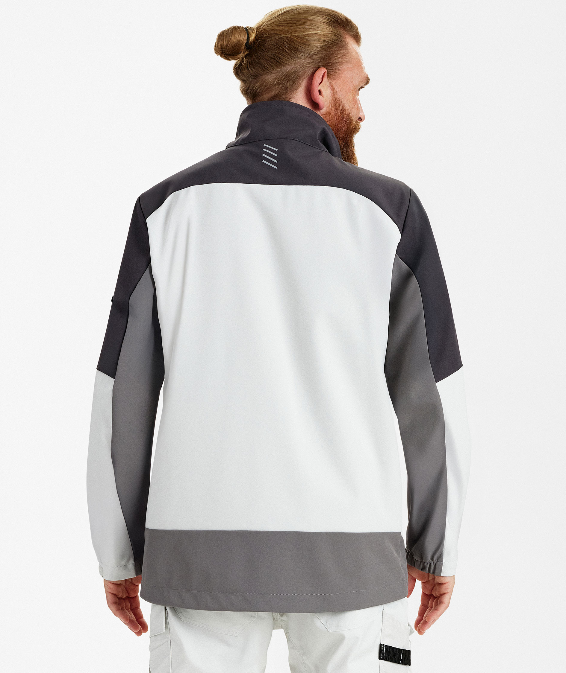 Engel Entire softshell jacket, Bone White/Anthracite Grey, large image number 4