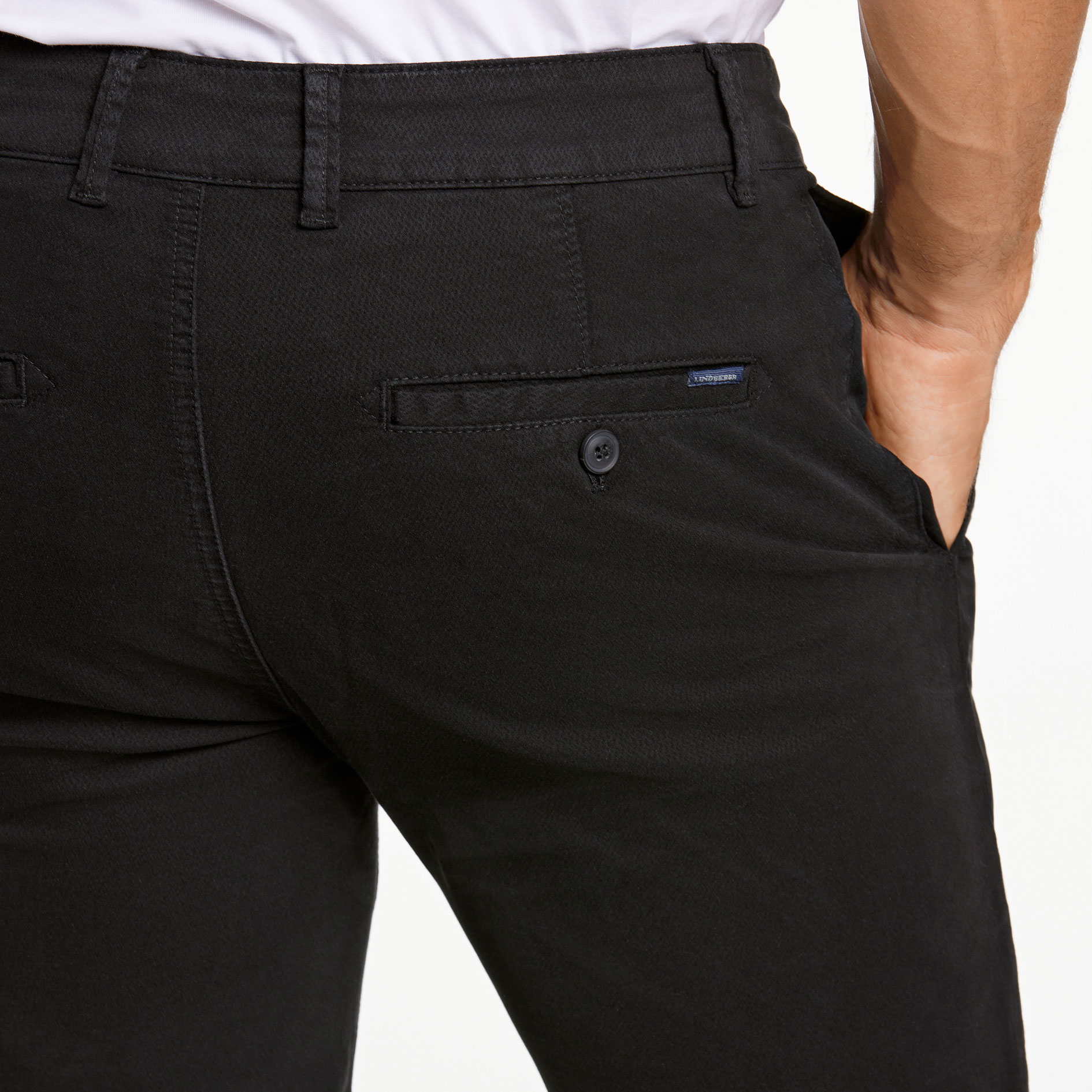 Lindbergh Superflex Structure chinos, Black, large image number 4