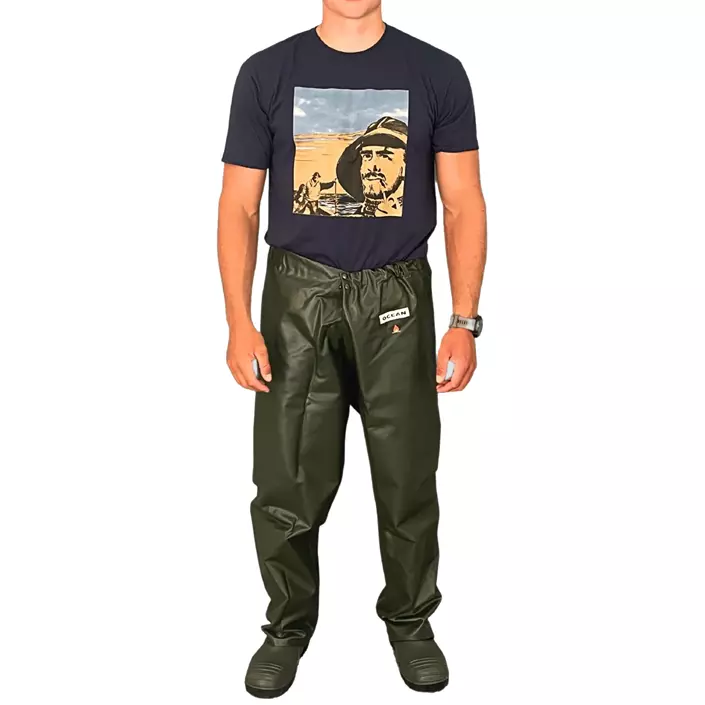 Ocean Classic rain trousers, Olive Green, large image number 0