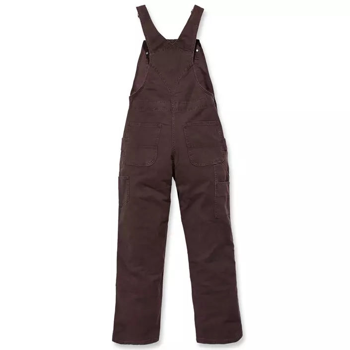 Carhartt Double Front BIB overall dam, Mörkbrun, large image number 1