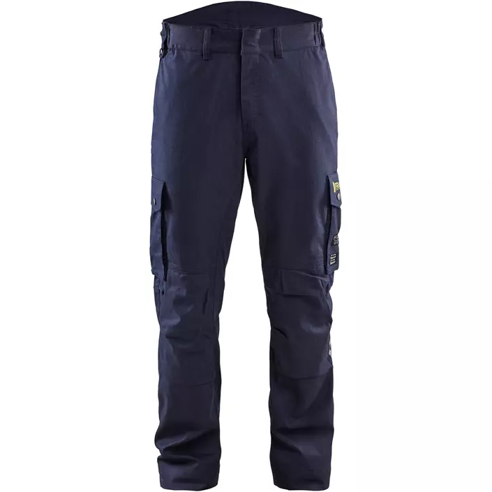 Blåkläder FR arbejdsbukser, Sort/Hi-Vis Gul, large image number 0