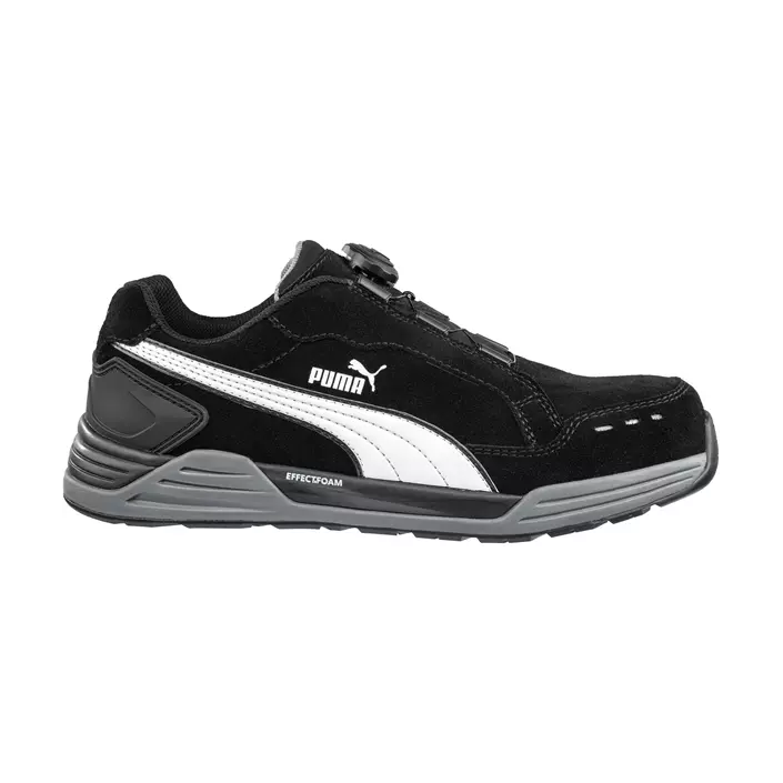 Puma Airtwist Black Low Disc safety shoes S3, Black/White, large image number 0