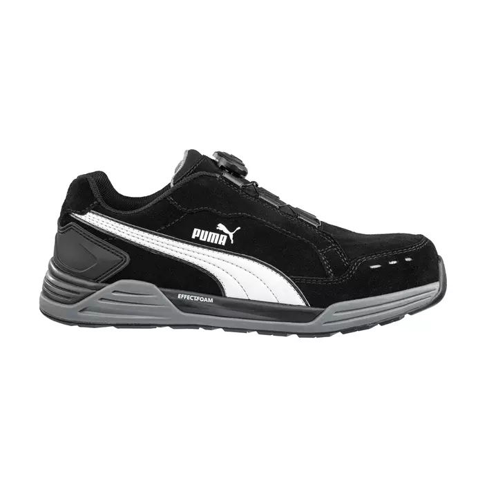 Puma Airtwist Black Low Disc safety shoes S3, Black/White, large image number 0