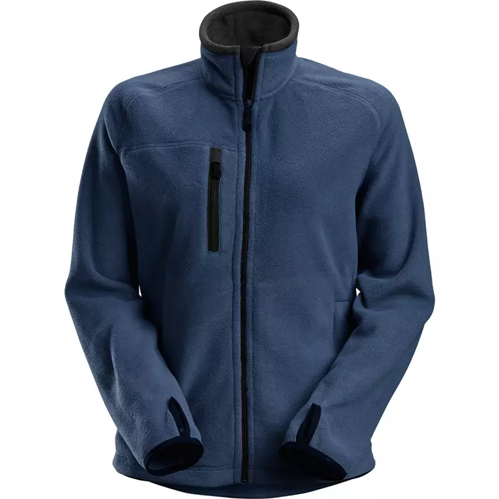 Snickers AllroundWork women's fleece jacket 8027, Marine Blue/Black, large image number 0