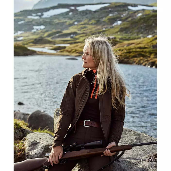 Northern Hunting Revna fleece Damen Baselayer Sweater, Brown, large image number 2