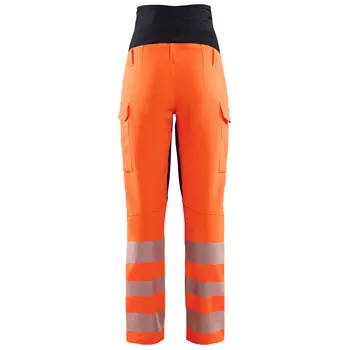Blåkläder maternity work trousers full stretch, Hi-Vis Orange/Black