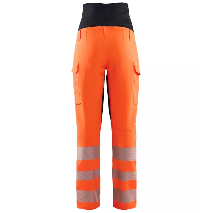 Blåkläder maternity work trousers full stretch, Hi-Vis Orange/Black, large image number 1