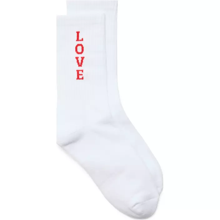 Vero Moda VMMEL DETAIL dame tennisstrømper, Snow White Love, Snow White Love, large image number 0