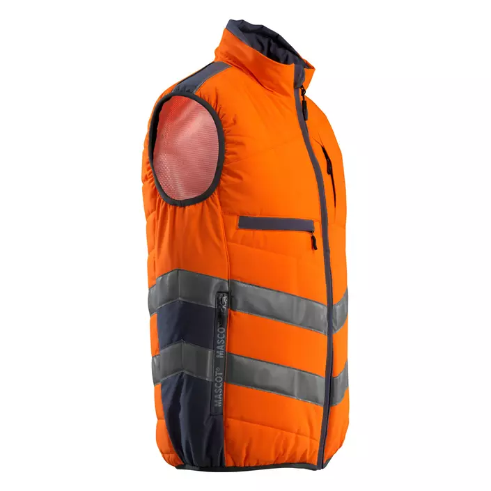 Mascot Safe Supreme Grimsby vadderad väst, Varsel Orange/Mörk Marinblå, large image number 3