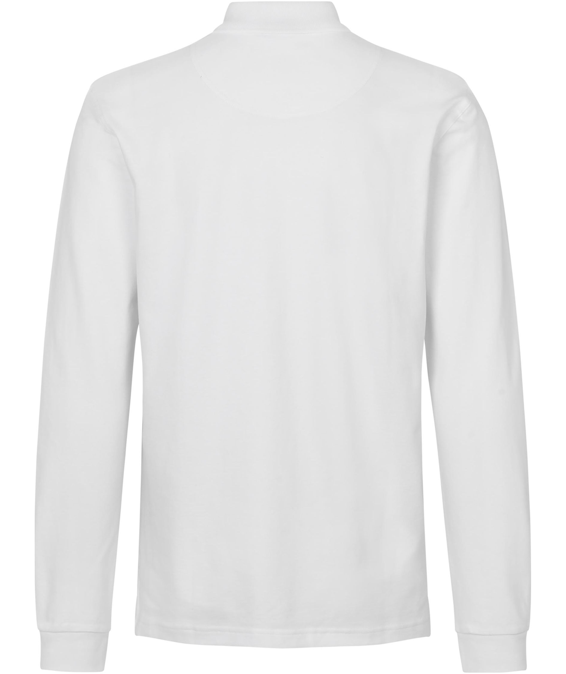 ID long-sleeved polo shirt with stretch, White, large image number 2