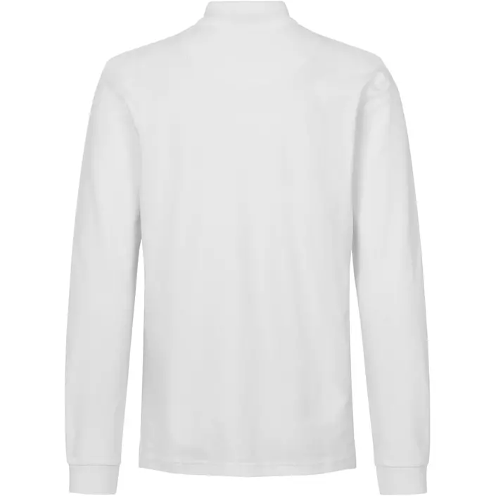 ID long-sleeved polo shirt with stretch, White, large image number 2