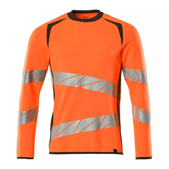 Mascot Accelerate Safe Sweatshirt, Hi-vis Orange/Dunkles Anthrazit, large image number 0