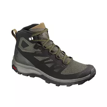 Salomon Outline Mid GTX hiking boots, Black/Green