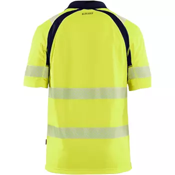 Blåkläder polo shirt, Hi-Vis yellow/marine