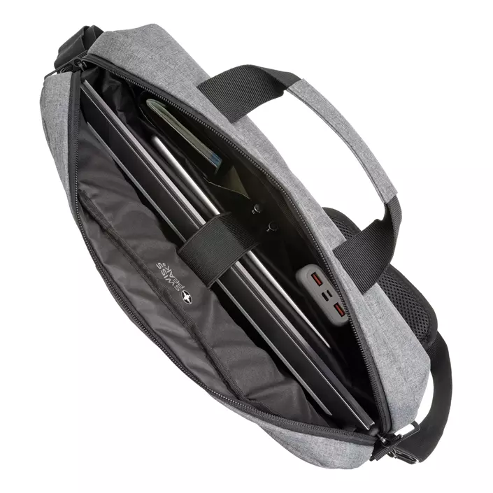 Swiss Peak RFID 15,6" datorväska 10L, Grå, Grå, large image number 2