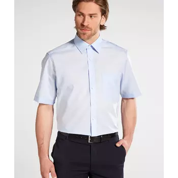Eterna Uni Comfort fit kurzärmelige Popline Hemd, Hellblau