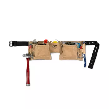 CLC Work Gear 527X Pro læder værktøjsbælte, Sand/Sort