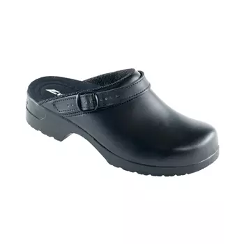 Euro-Dan Flex clogs with heel strap, Black