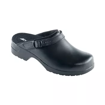 Euro-Dan Flex clogs with heel strap, Black