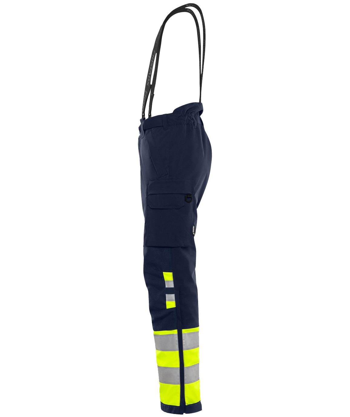 Fristads winter trousers 2681 GLPS, Hi-Vis yellow/marine, large image number 4