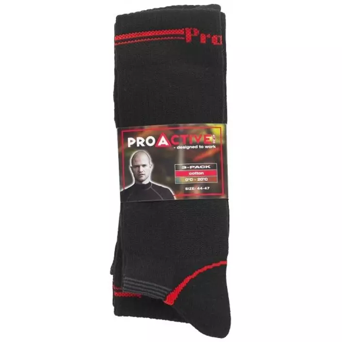 ProActive 3-pack socks, Black, large image number 1