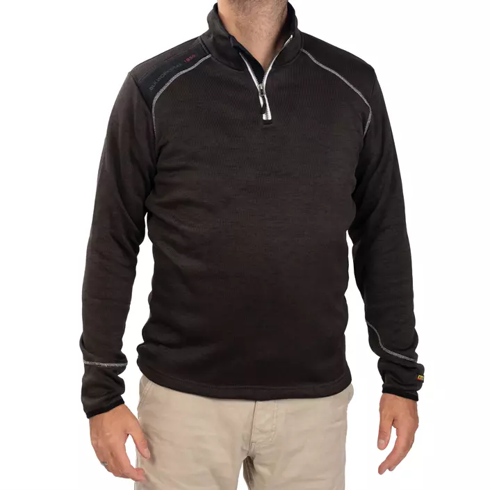 Blåkläder Sweatshirt half zip, Anthrazitgrau/Weiß, large image number 1