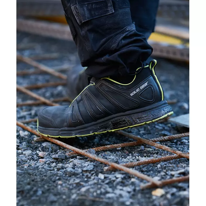 Solid Gear Venture safety shoes S3, Black/Lime, large image number 1