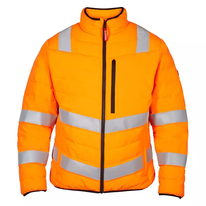 Engel Safety Basic quilted work jacket, Hi-vis Orange, large image number 0