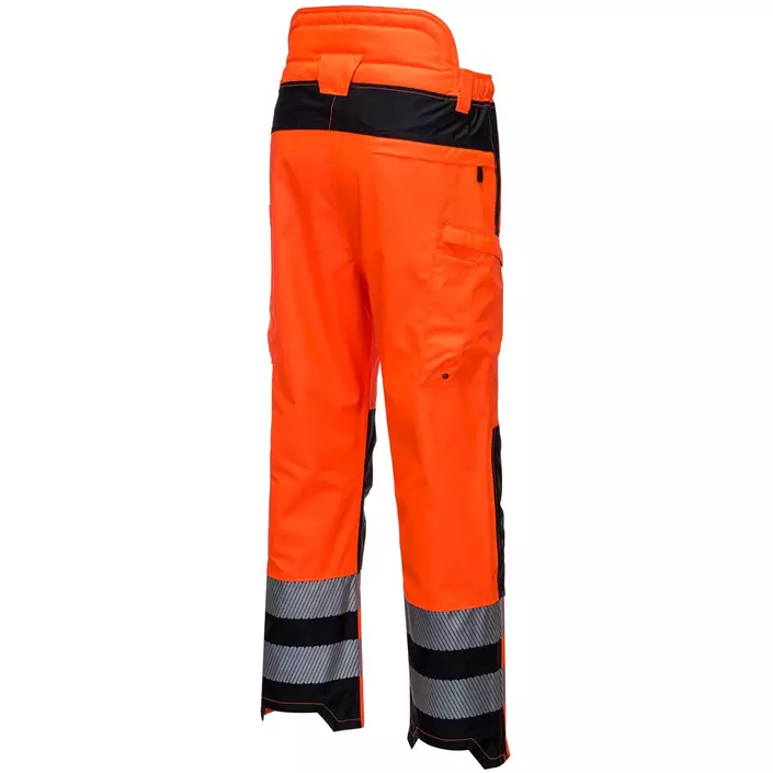 Portwest PW3 rain trousers, Hi-Vis Orange/Black, large image number 3