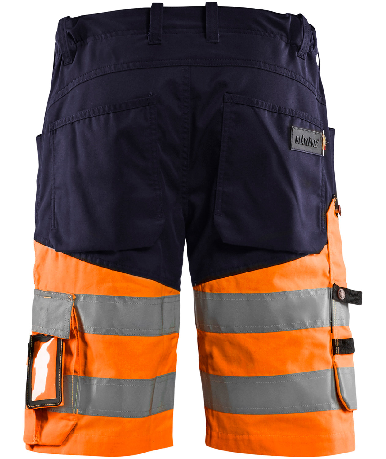 Bl&aring;kl&auml;der work shorts, Marine/Hi-Vis Orange