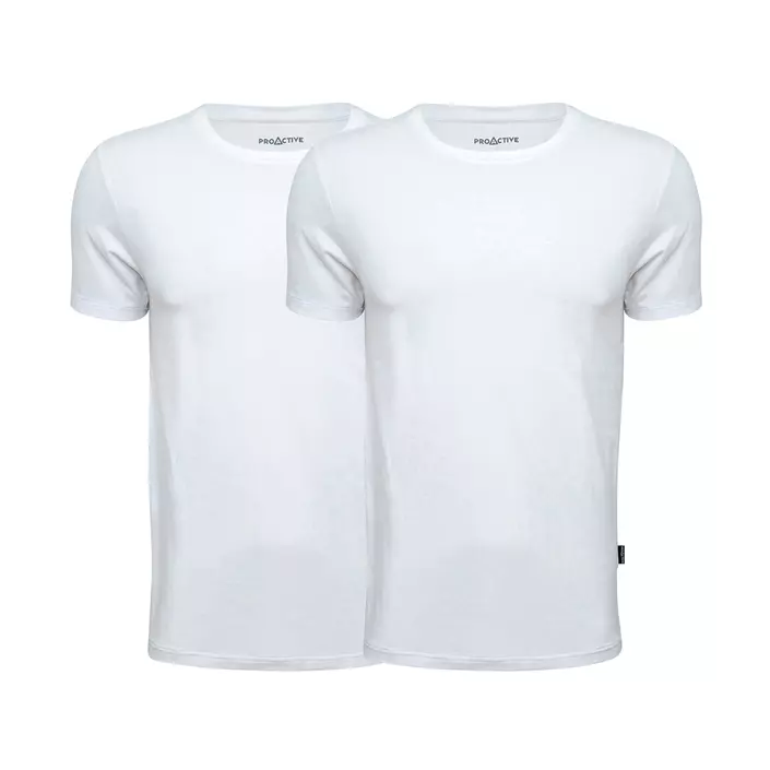 ProActive 2-pak bambus T-shirts, Hvid, large image number 0