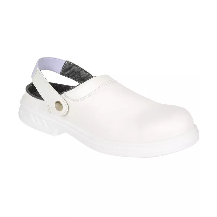Portwest FW82 Steelite safety clogs SB AE, White, large image number 0