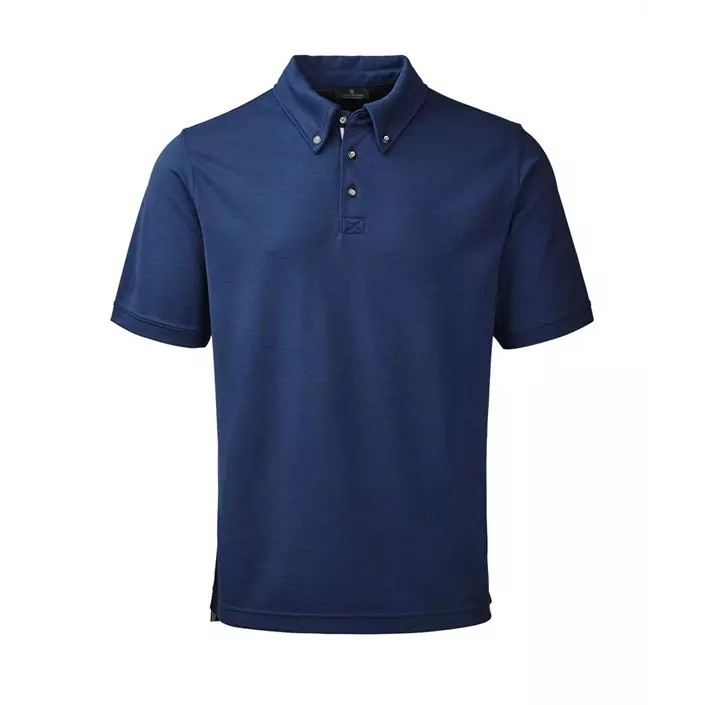 C55 Munich Sportwool button-down polo shirt, Blue, large image number 0