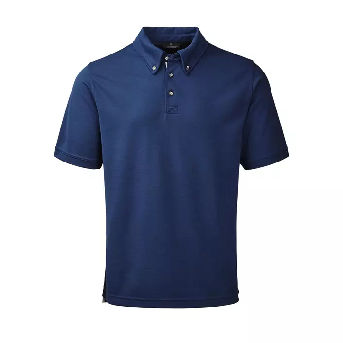 CC55 Munich Sportwool button-down polo T-skjorte, Blå, large image number 0
