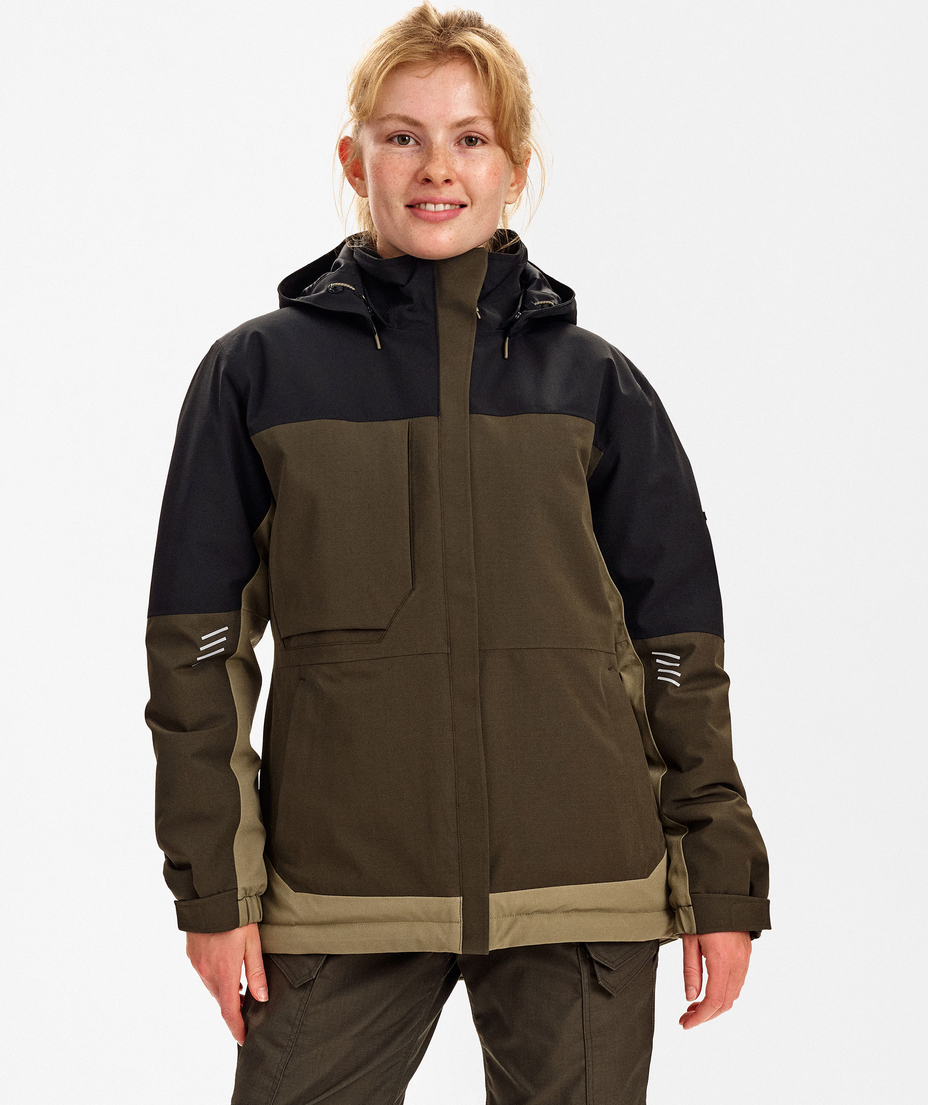 Engel Entire women's winter jacket, Forest Green/Black, large image number 2