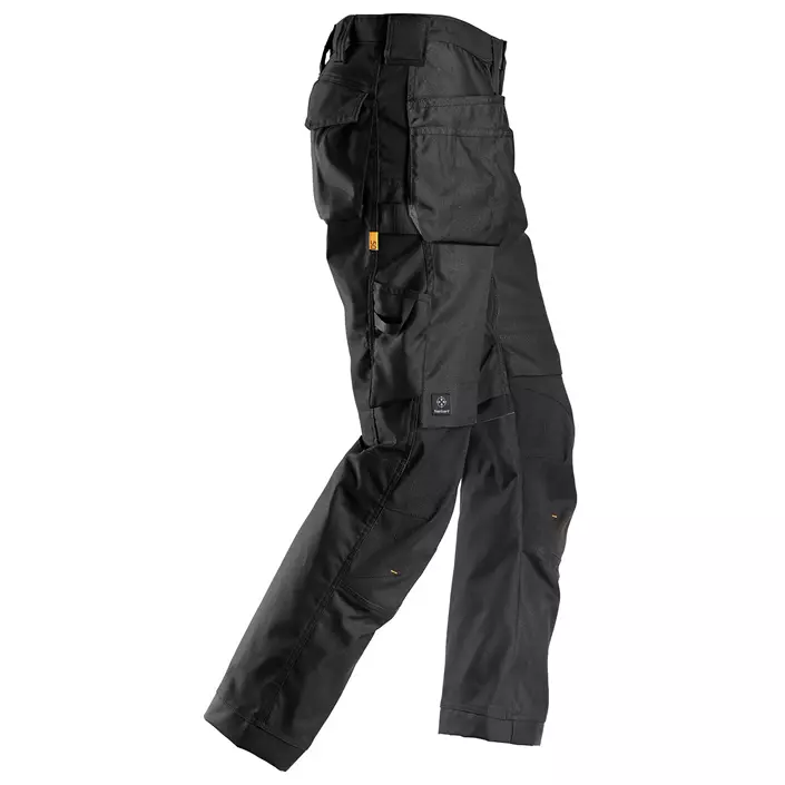 Snickers AllroundWork Canvas+ craftsman trousers 6224, Black, large image number 4