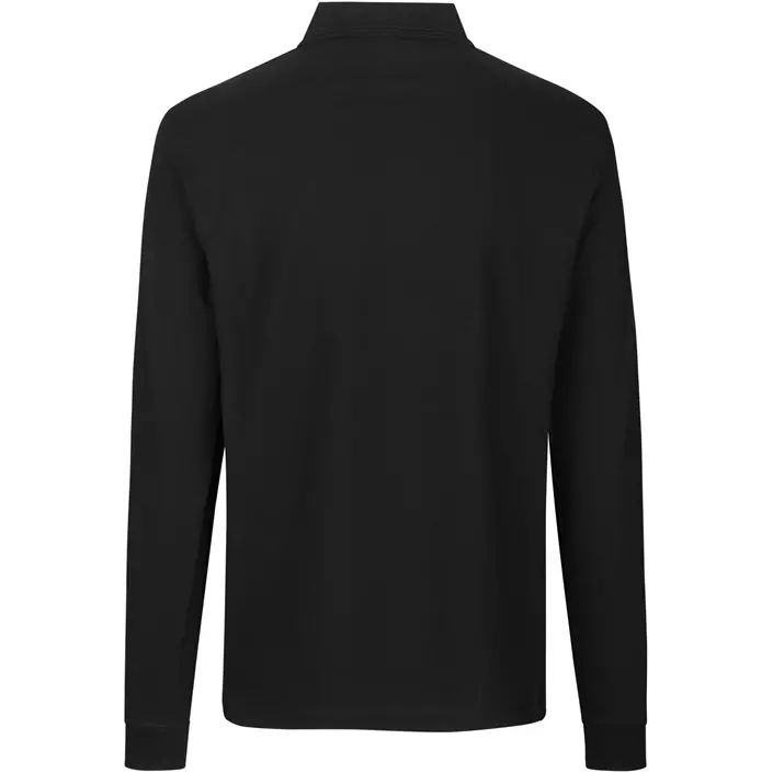 ID PRO Wear langermet Polo T-skjorte, Svart, large image number 1
