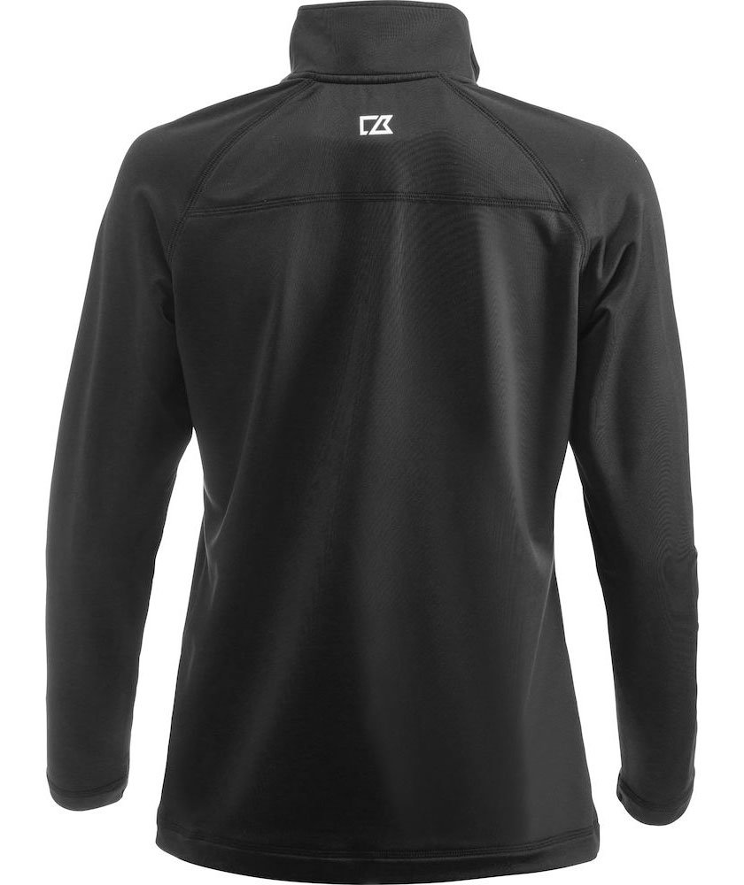 Cutter & Buck Coos Bay halfzip tr&ouml;ja dam, Svart, Svart, large image number 2