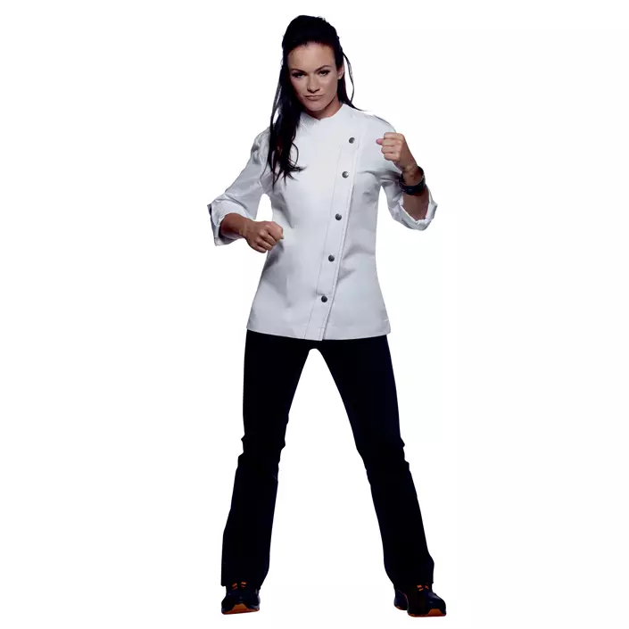 Karlowsky ROCK CHEF® RCJF 9 women's chefs jacket, White, large image number 0