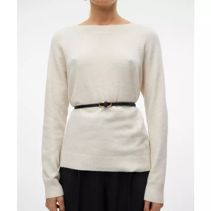 Vero Moda VMDOFFY stickad tröja dam, Birch Melange, large image number 5