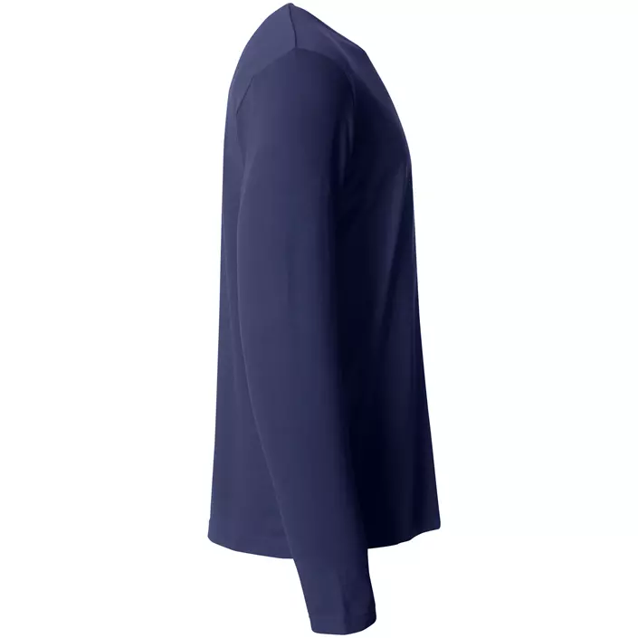Clique Basic-T langermet T-skjorte, Dark navy, large image number 2