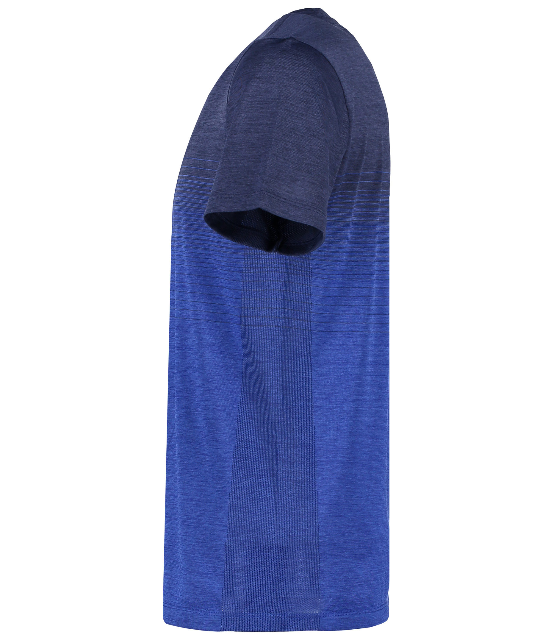 GEYSER seamless striped T-shirt, Navy melange, large image number 3